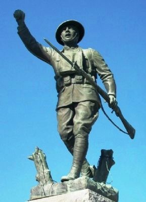 Logan County War Memorial Doughboy Statue image. Click for full size.