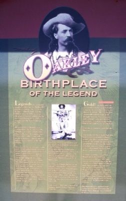 Oakley: Birthplace of the Legend Marker image. Click for full size.