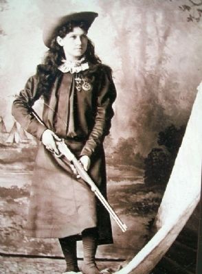 Photo on Annie Oakley Marker image. Click for full size.