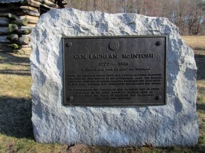 Gen. Lachlan McIntosh Marker. Click for full size. Gen. Lachlan McIntosh Marker image. Click for full size.