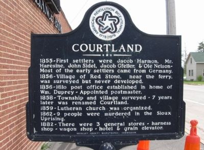 Courtland Marker. Click for full size. Courtland Marker image. Click for full size.