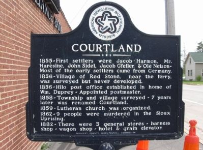 Courtland Marker image. Click for full size.