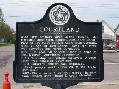 Courtland Marker. Click for full size. Courtland Marker image. Click for full size.