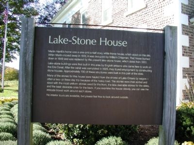 Lake Stone House Marker image. Click for full size.