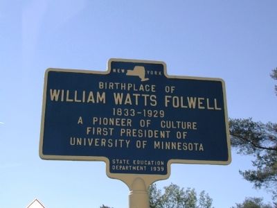 William Watts Folwell Marker image. Click for full size.