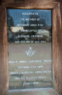 Masonic Lodge plaque image. Click for full size.