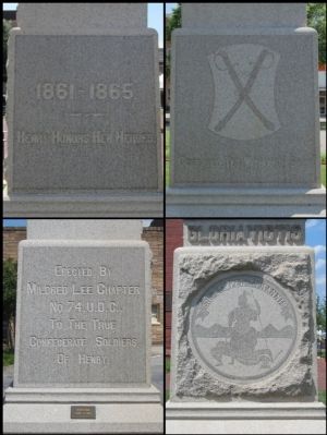 Henry County U.D.C. Monument. Click for full size. Henry County U.D.C. Monument image. Click for full size.