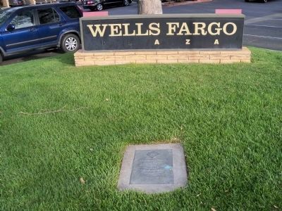 Location of Pirates Marker in front of Wells Fargo Sign image. Click for full size.