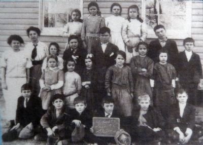 Class photo shows the Port Republic School #7 in the 1910's, image. Click for full size.