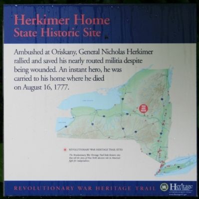 Herkimer Home State Historic Site Marker image. Click for full size.