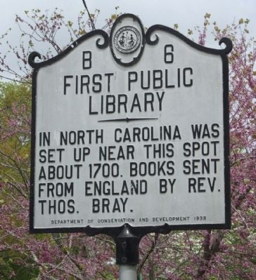 First Public Library Marker image. Click for full size.