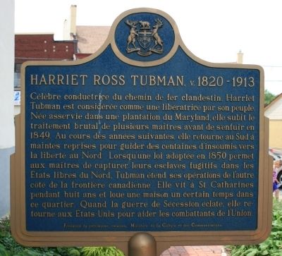 Harriet Ross Tubman c. 1820-1913 Marker image. Click for full size.
