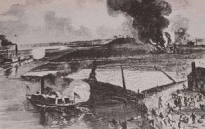 Raid of Second South Carolina Volunteers among the rice plantations of the Combahee sketch image. Click for full size.