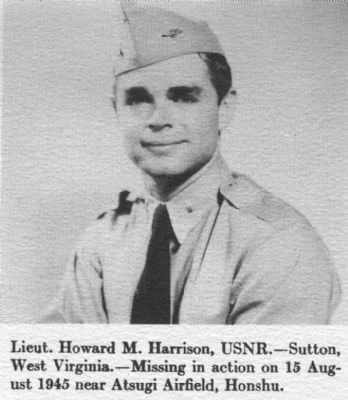 Lieut Howard M. Harrison, USNR. Click for full size. Lieut Howard M. Harrison, USNR image. Click for full size.