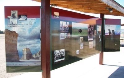 Inhabitants of the Kansas Plains Marker. Click for full size. Inhabitants of the Kansas Plains Marker image. Click for full size.