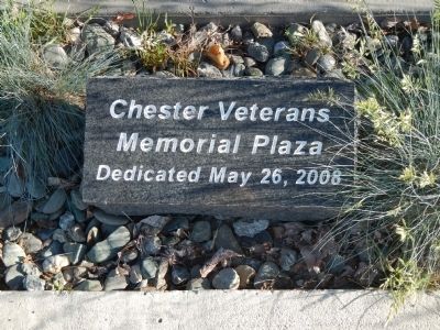 Chester Veterans Memorial Plaza Marker image. Click for full size.