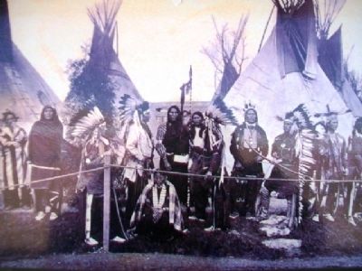 Photo on Inhabitants of the Kansas Plains Marker. Click for full size. Photo on Inhabitants of the Kansas Plains Marker image. Click for full size.