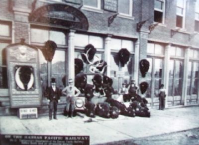 Photo on The Smoky Hill River Valley - Buffalo Country Marker. Click for full size. Photo on The Smoky Hill River Valley - Buffalo Country Marker image. Click for full size.