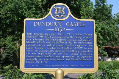 Dundurn Castle Marker image. Click for full size.
