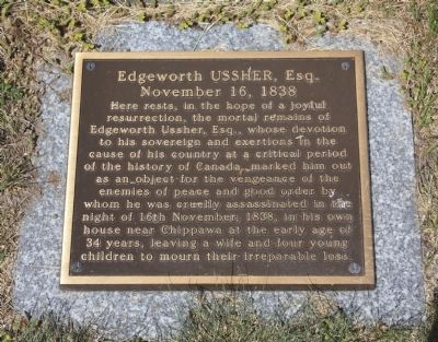 Edgeworth Ussher, Esq. Marker image. Click for full size.