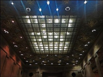 Ceiling of Main Entry Chamber of Gulf Building -- Now Chase Bank image. Click for full size.
