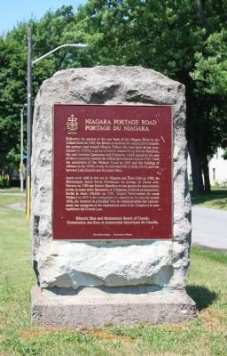 Niagara Portage Road Marker image. Click for full size.
