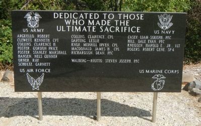 Paradise Veterans Memorial Marker image. Click for full size.