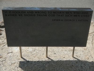 Paradise Veterans Memorial Marker, reverse image. Click for full size.