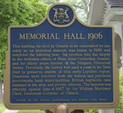 Memorial Hall, 1906 Marker image. Click for full size.