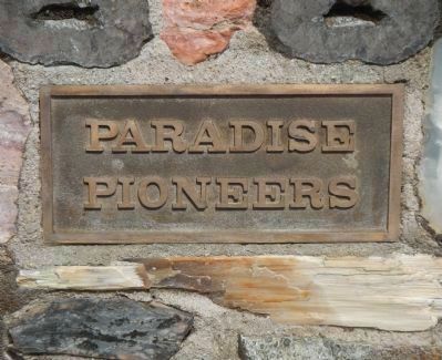 Paradise Pioneers Marker, Side 1 image. Click for full size.