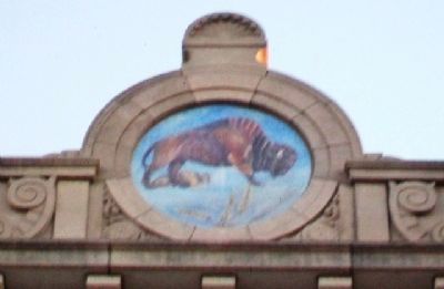 Ness County Courthouse Buffalo Scene image. Click for full size.