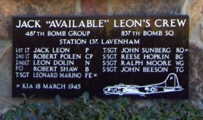 487th Bomb Group 837th Bomb Sq image. Click for full size.