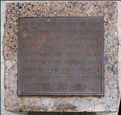 1000 Houstonians Join the Navy Marker image. Click for full size.