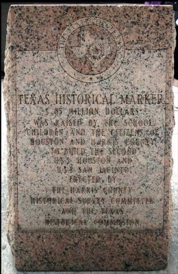 1000 Houstonians Join the Navy Marker Dedication image. Click for full size.