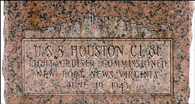 1000 Houstonians Join the Navy Marker Addendum image. Click for full size.