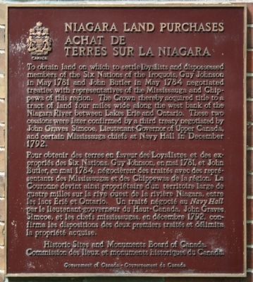 Niagara Land Purchases Marker image. Click for full size.