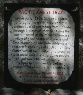Pacific Crest Trail Marker image. Click for full size.