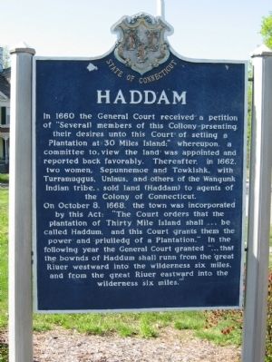 Haddam Marker. Click for full size. Haddam Marker image. Click for full size.