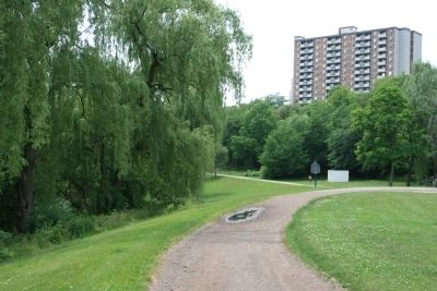 The First Welland Canal 1824-1833 Marker. Click for full size. The First Welland Canal 1824-1833 Marker image. Click for full size.