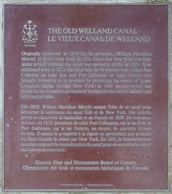 The Old Welland Canal Marker image. Click for full size.