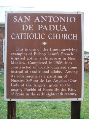 San Antonio de Padua Catholic Church Marker image. Click for full size.