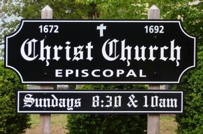 Christ Church Sign image. Click for full size.