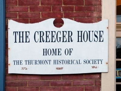 Creeger House Sign image. Click for full size.