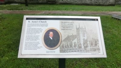 St. Anne's Church Marker image. Click for full size.