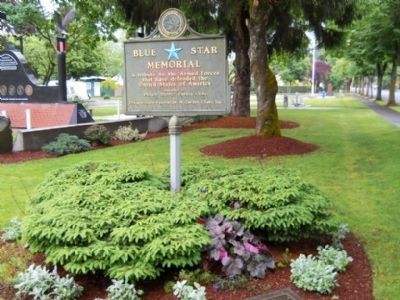 Blue Star Memorial Marker. Click for full size. Blue Star Memorial Marker image. Click for full size.