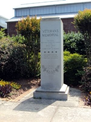 Veterans Memorial Marker. Click for full size. Veterans Memorial Marker image. Click for full size.