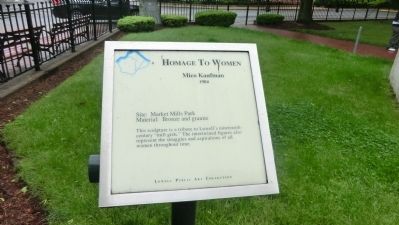 Homage to Women Marker. Click for full size. Homage to Women Marker image. Click for full size.