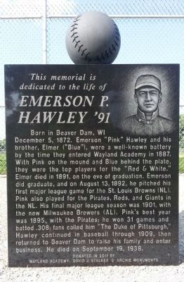 Emerson P. Hawley '91 Marker image. Click for full size.