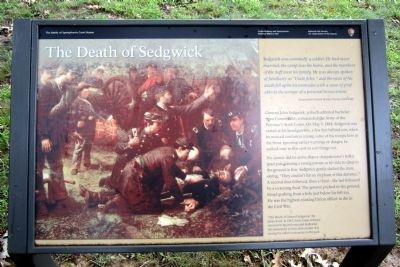 The Death of Sedgwick Marker. Click for full size. The Death of Sedgwick Marker image. Click for full size.