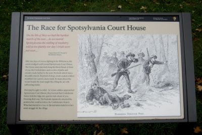 The Race for Spotsylvania Court House Marker image. Click for full size.
